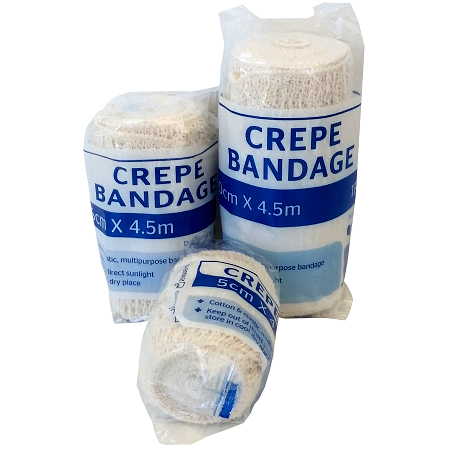 Bulk Packs of Crepe Bandages - variety of sizes
