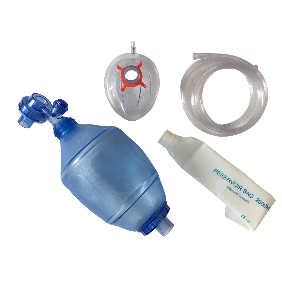 PVC Resuscitation Unit - Bag Mask Valve Unit (BMV) Disposable Adult