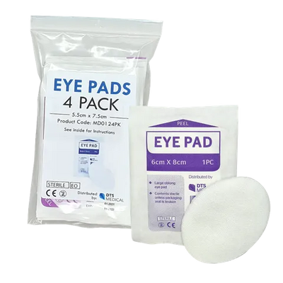 Eye Pad, eye pads first aid, eye care and, eye plasters, bandages around eyes, eye pads box, eye supplies, first aid supplies NZ, First aid Supplies New Zealand, emergency wound dressing, eye dressing kit, 2 sterile eye dressings