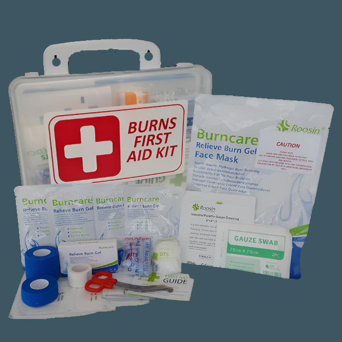 Essential Burns First Aid Box (Wall Mountable)