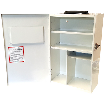 26-50 Person Wall Mountable Portrait Heavy Duty Metal Cabinet - First Aid Kits and Cabinets