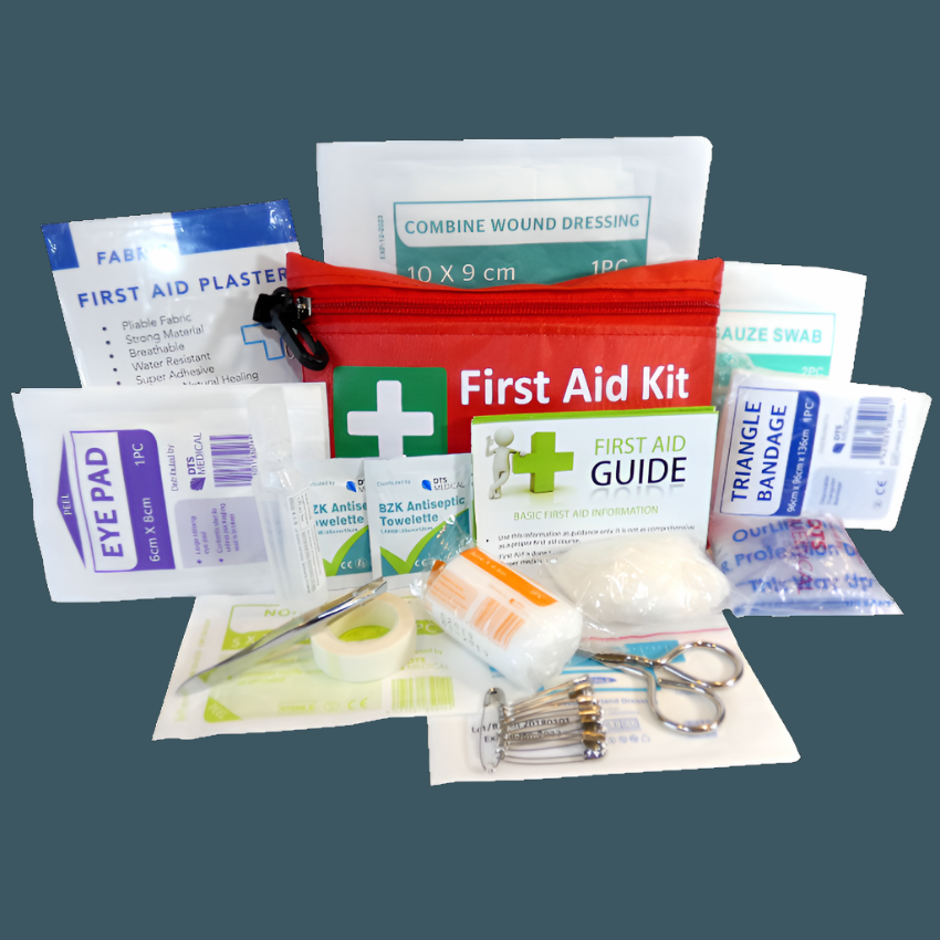 Compact Lone Worker / Vehicle First Aid Kit in an Envelope