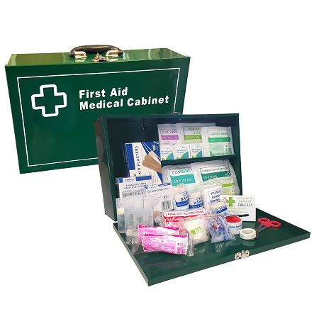 26-50 Person Wall Mountable Landscape Heavy Duty Metal Cabinet - First Aid Kits and Cabinets